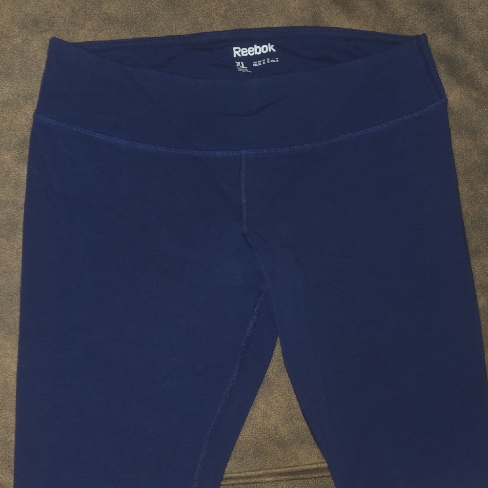 Womens Reebok Blue Leggings With a Red & White Trim and Star Design ~ Size XL - Picture 14 of 16